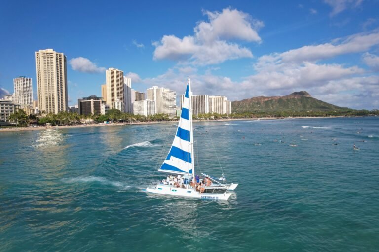 Catamaran Kepoikai II Aerial Surf Zone 768x512